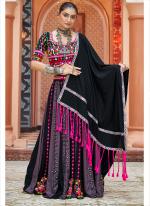 Viscose Rayon Multi Colour Navratri Wear Mirror Work Ready To Wear Lehenga Choli